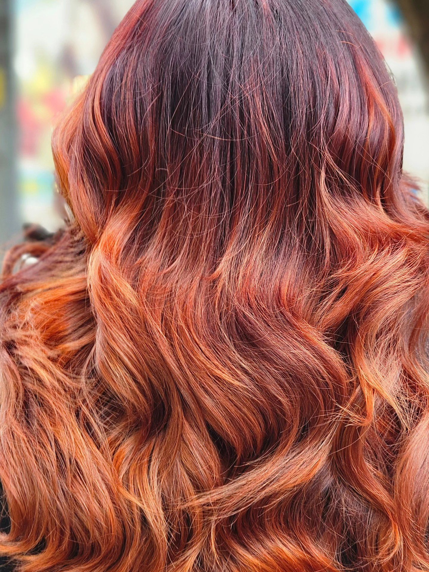 Pramenovi - Beauty by Martina SLatina - svjetliji bakreno-narančasti pramenovi, baza je tamnija crvenkasto-smeđa
